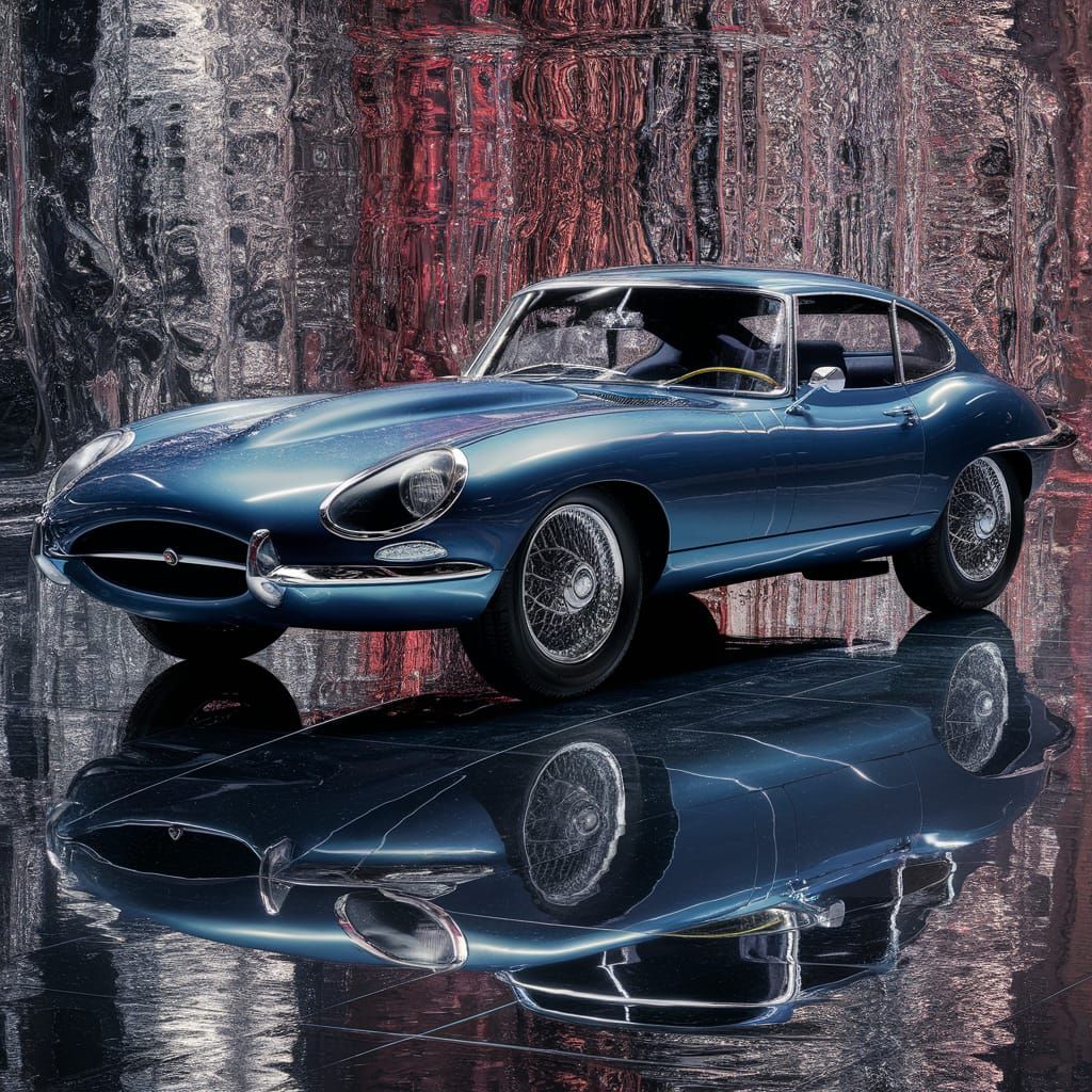 1969 Jaguar E-Type Coupe at Chrome Exhibition