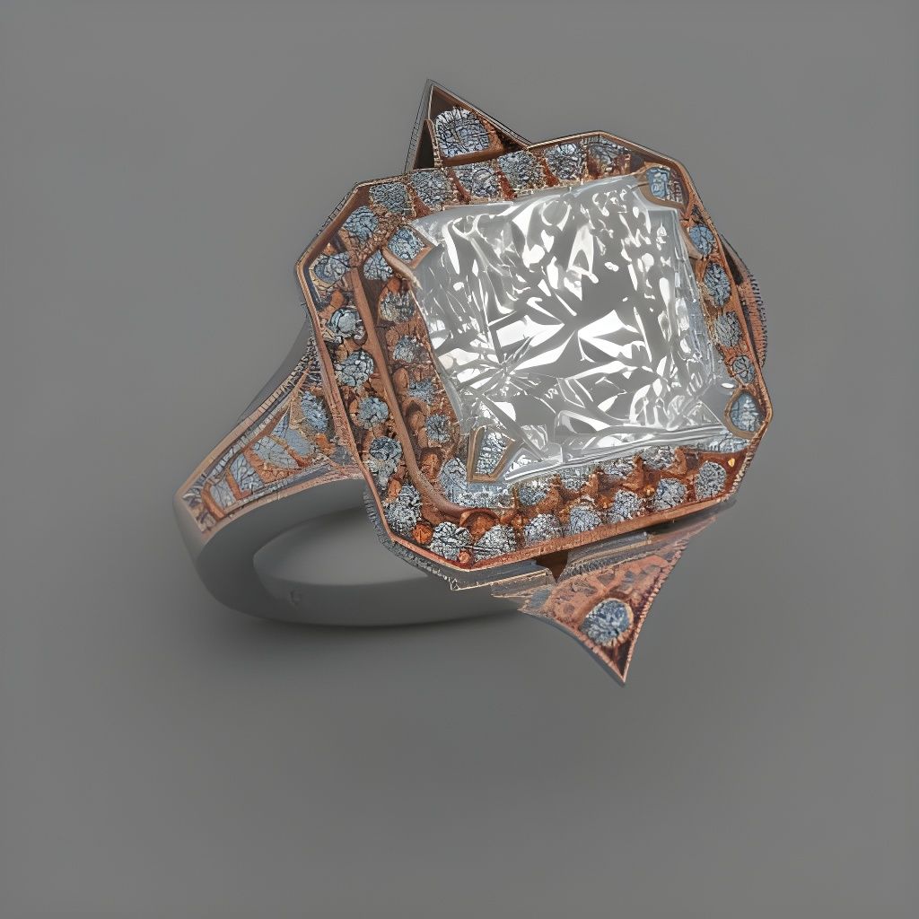 Gorgeous Diamond Engagement Ring in Detailed Matte Style