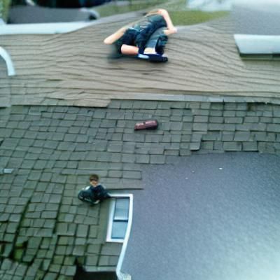 Teenager Alone on Rooftop