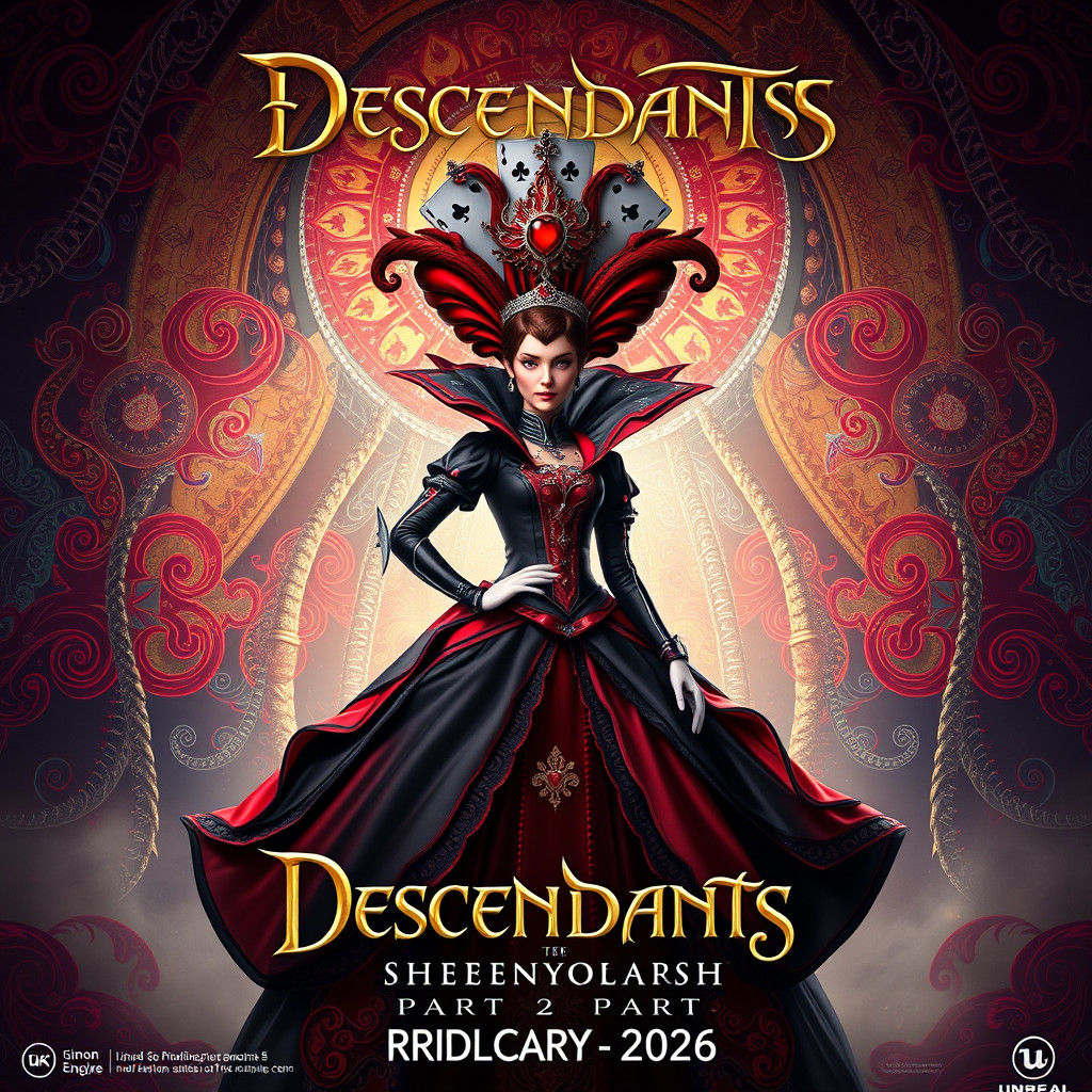 Queen of Hearts in Descendants: Rise of Red Poster