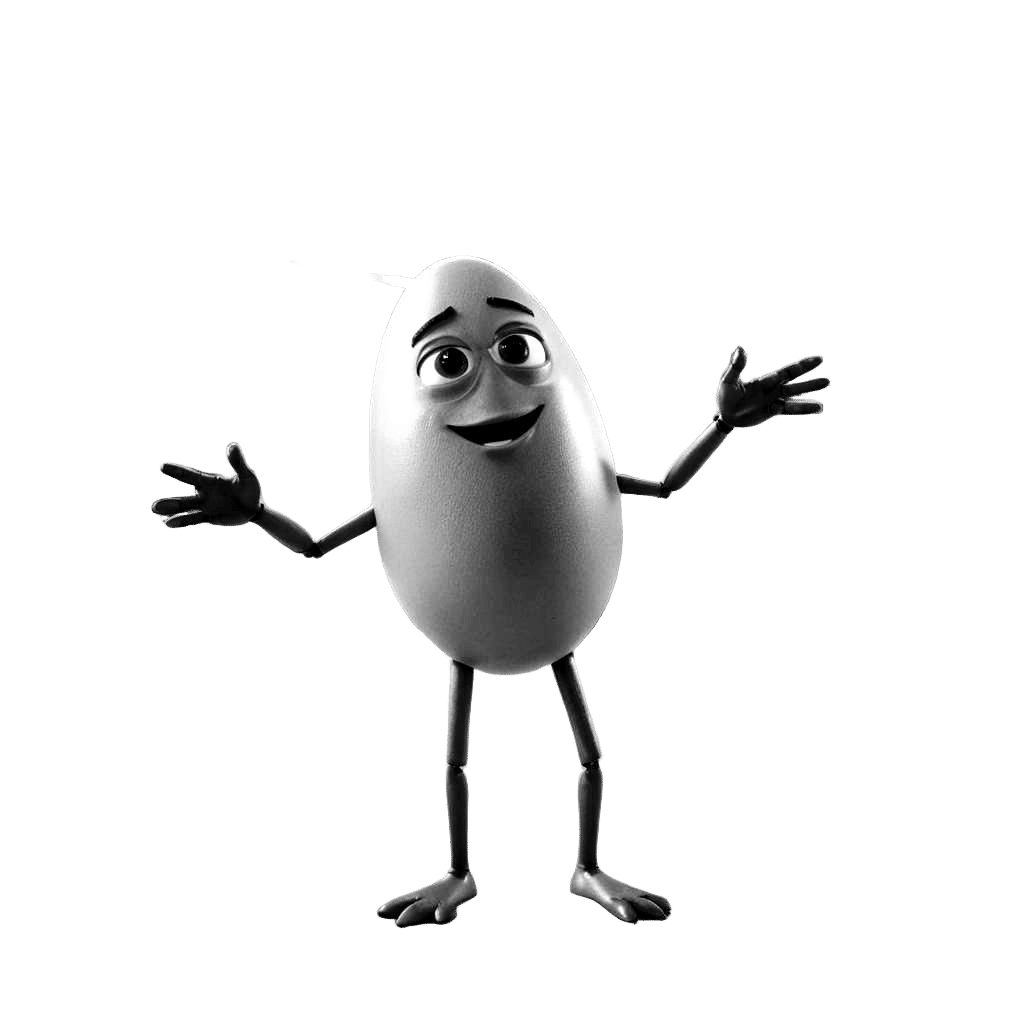 Realistic 3D Talking Egg Character