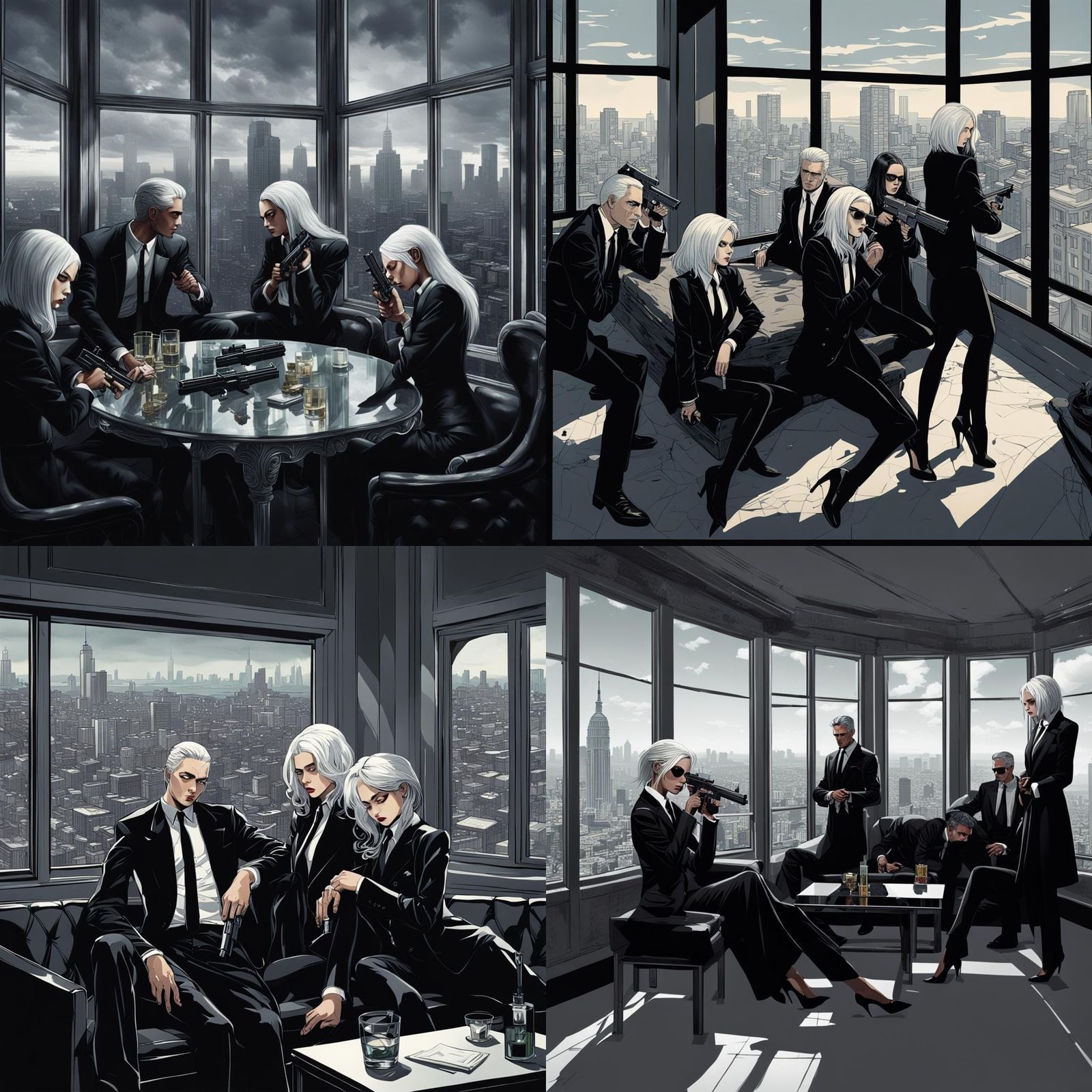 Angel of Death in Luxury Penthouse