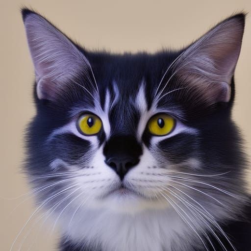 Adorable Kitten and Red Panda Crayon Drawing