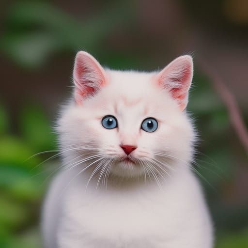 Adorable Kitten and Red Panda Crayon Drawing