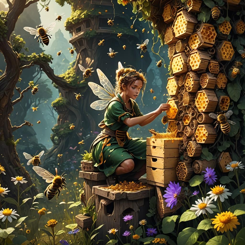 Nature fairy in nature