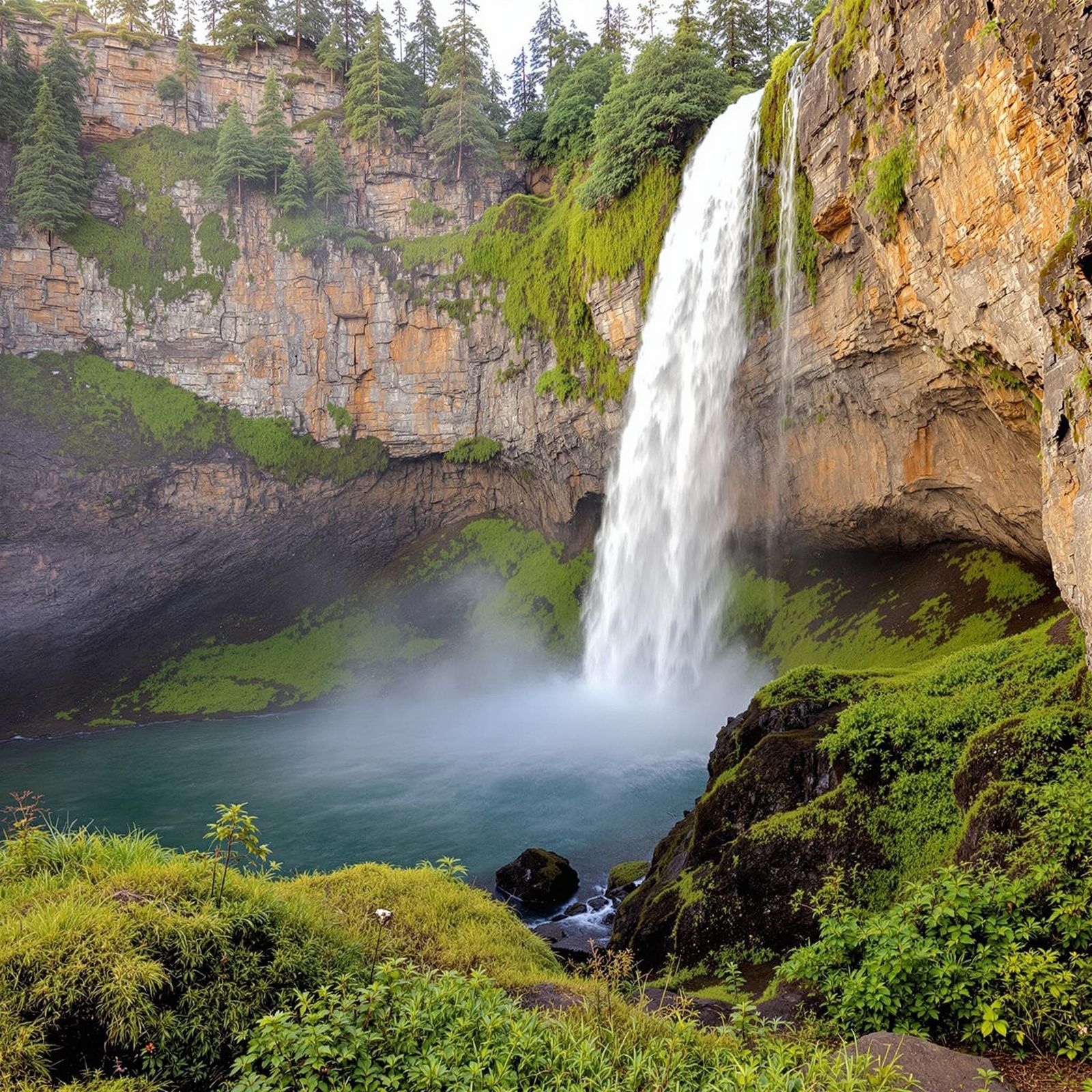 AI Generated Image of a Waterfall