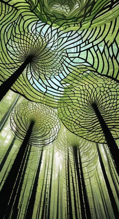 Abstract Forest Canopy