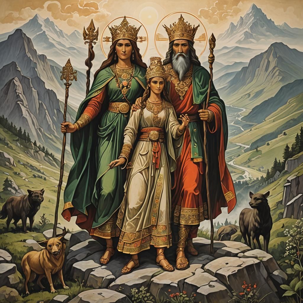 Goddess Julia on the mountain