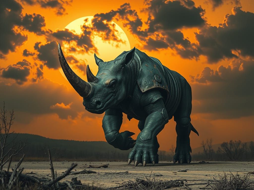 Colossal Mutated Beast Emerges from Toxic Wasteland in Dark ...