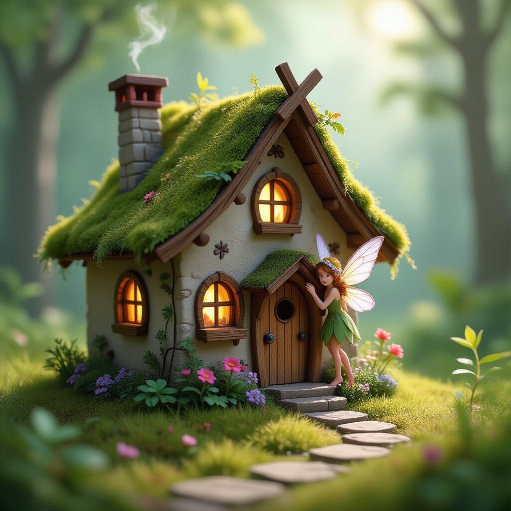 Cute Fairy House Interior: A Tiny Natural Home