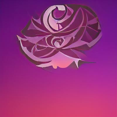 Dusk Rose in Art Nouveau Style