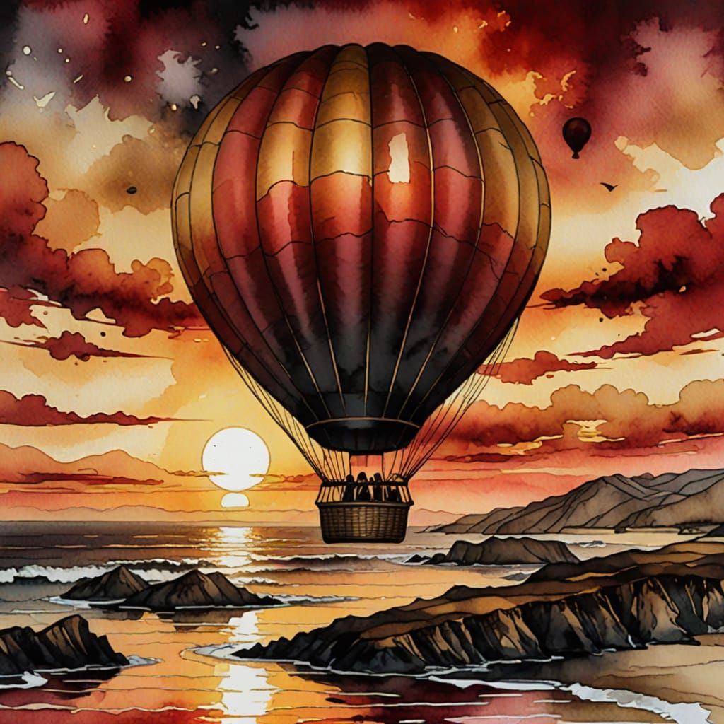 Sunset Over the Shore