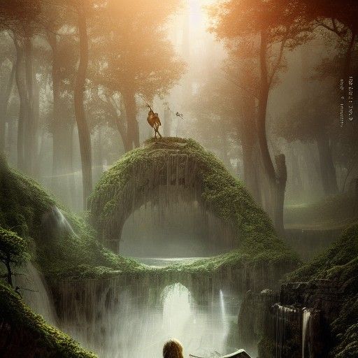 Dramatic Nymph in Detailed Digital Painting