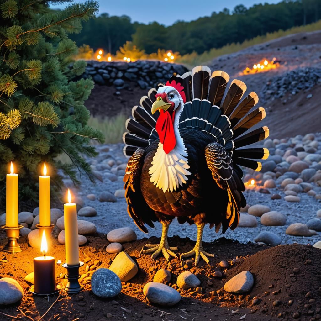 Pilgrim Turkey Holds Candlelit Vigil