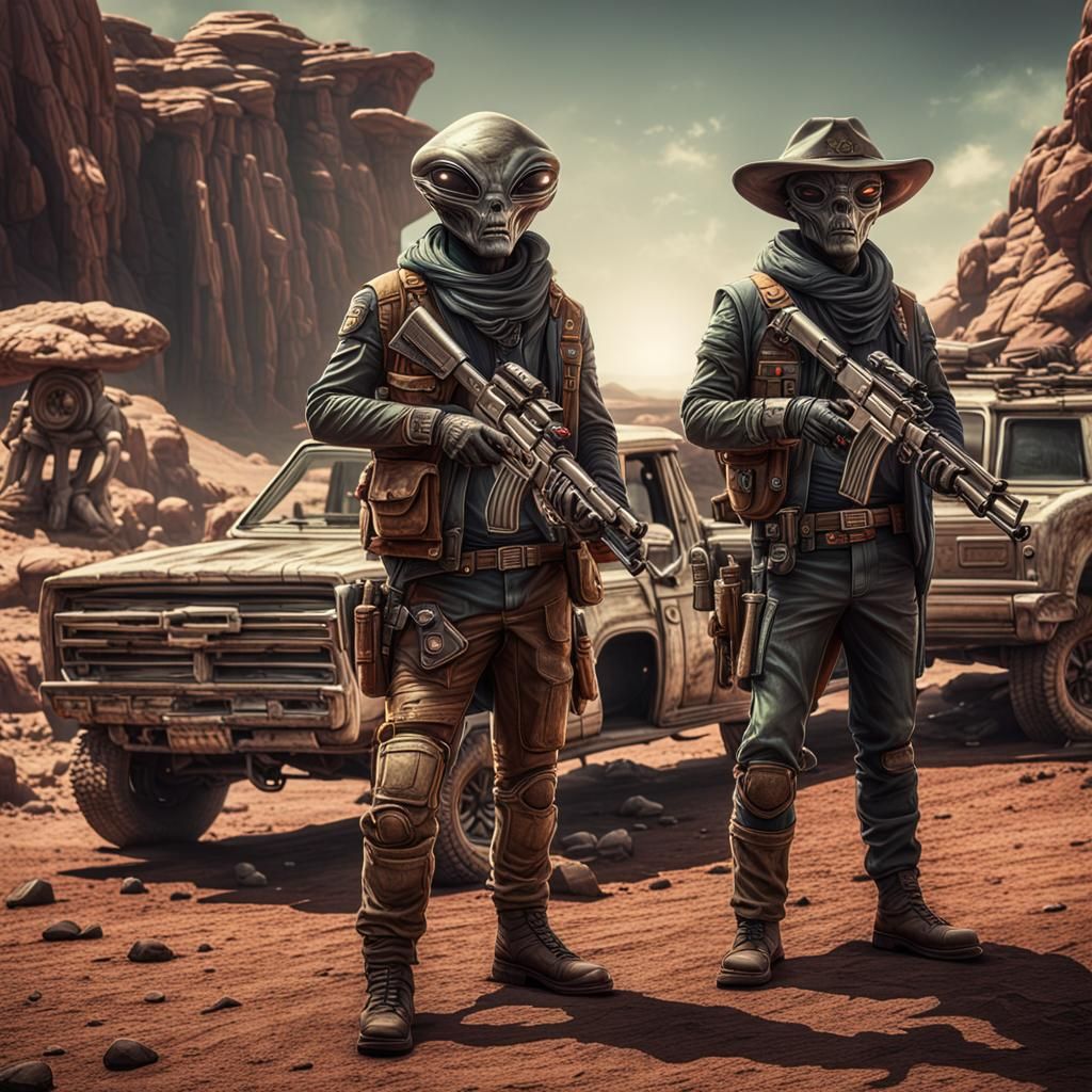 Alien Gunslingers and Outlaws on a Strange Planet