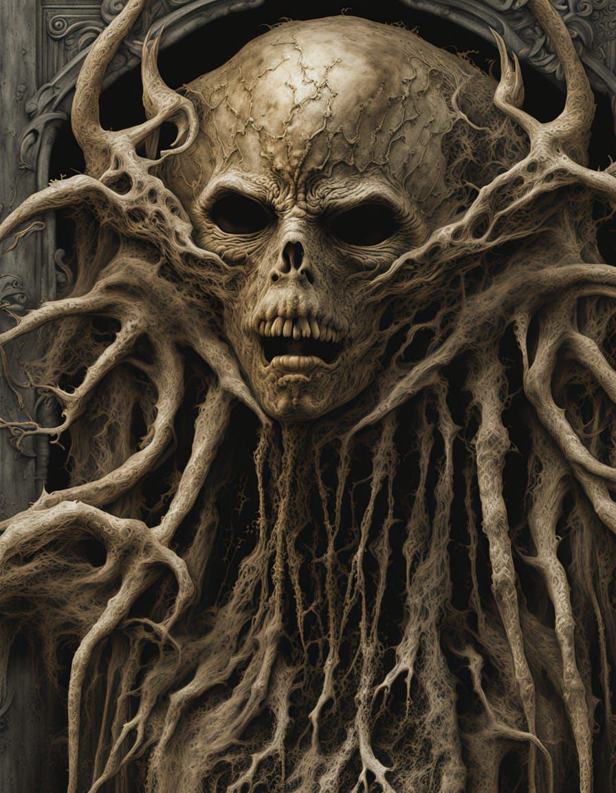 Surreal Collage of Newspaper Clippings and Gold Leaf Details