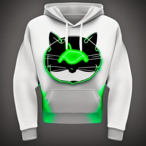 Neon Cat Hoodie