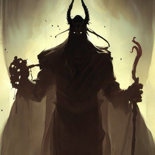 Sinister Asmodeus Illustration in Fantasy Style