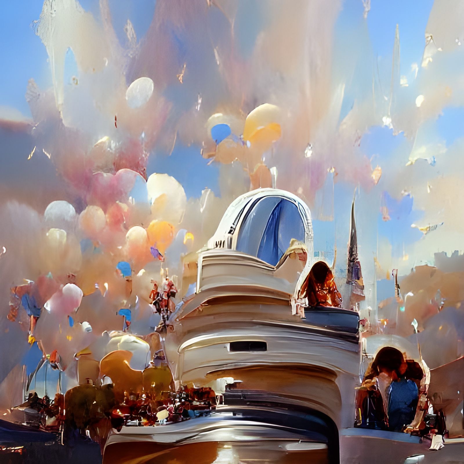 Idyllic Landscape Oil Painting: Happiest Place