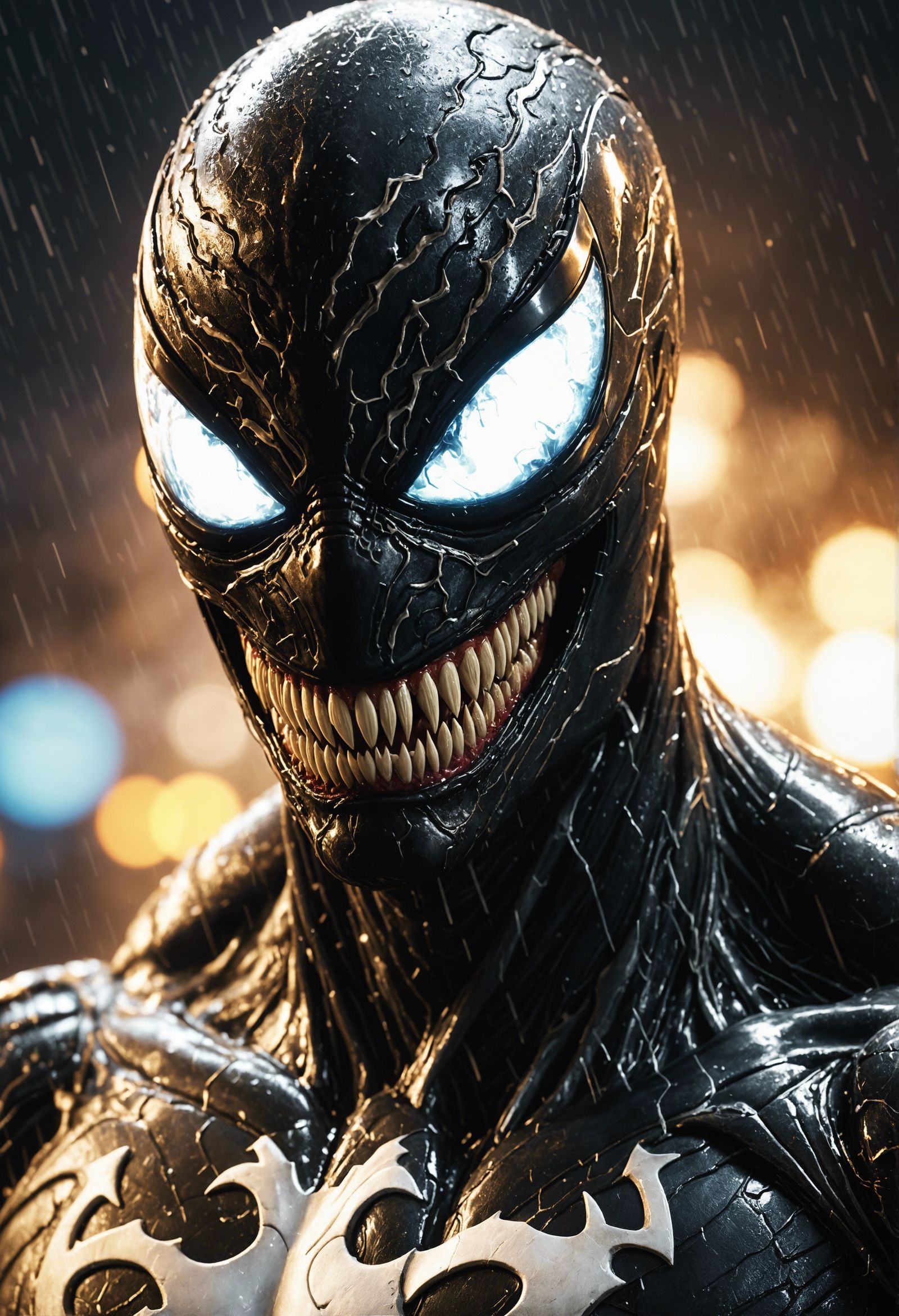 Venom Portrait in the Style of Digital Art