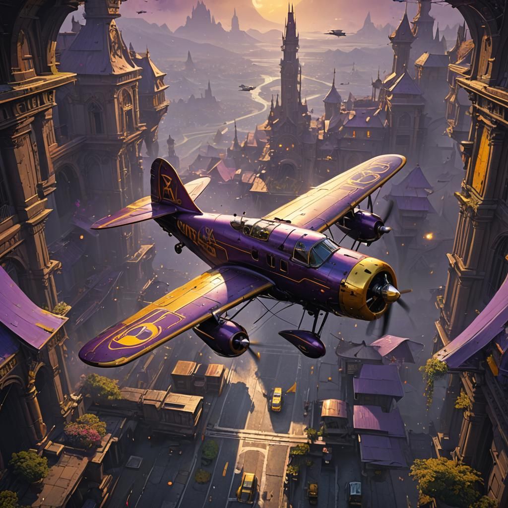 Fantasy Plane Concept Art in Unreal Engine