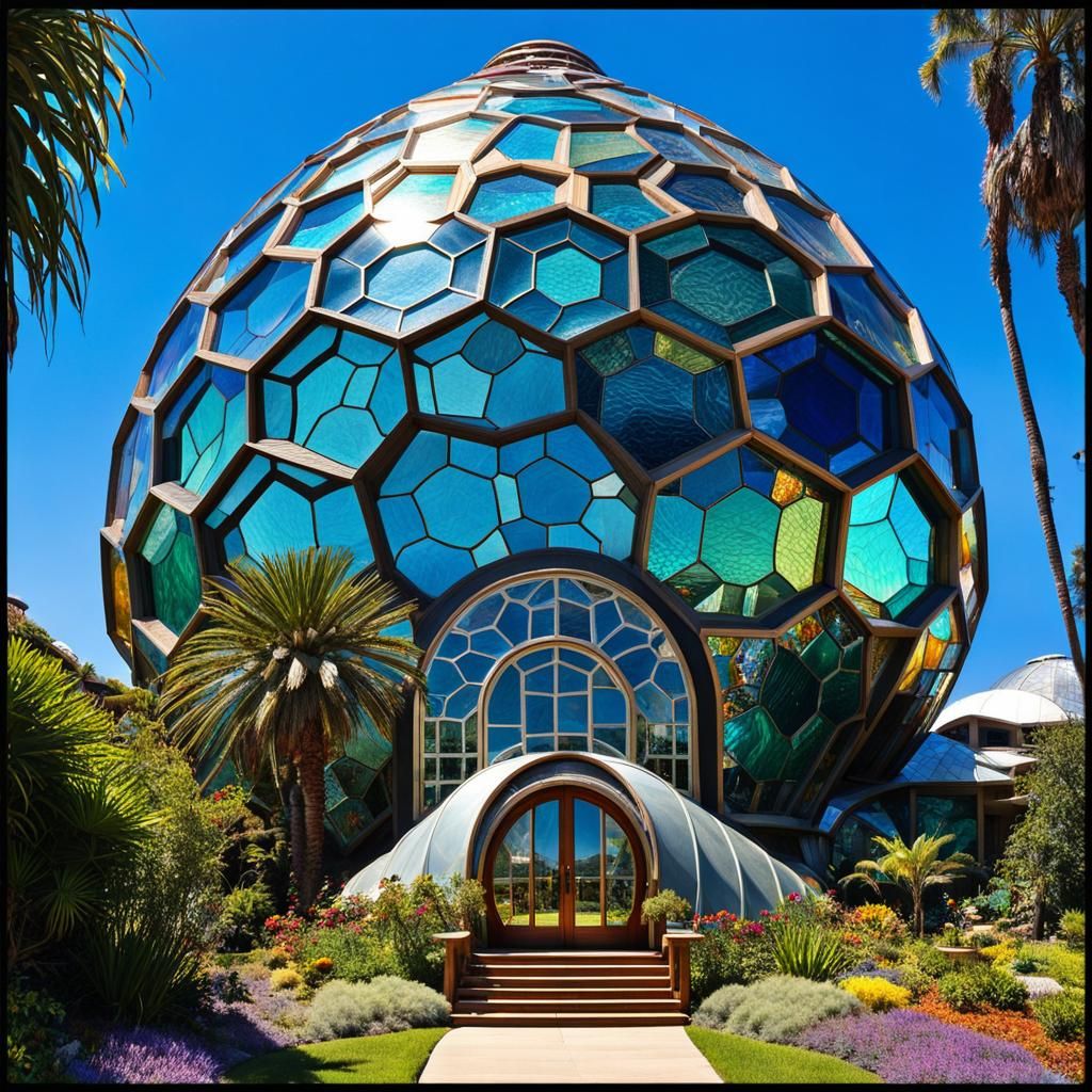 Futuristic Snail Greenhouse in Middle-Earth