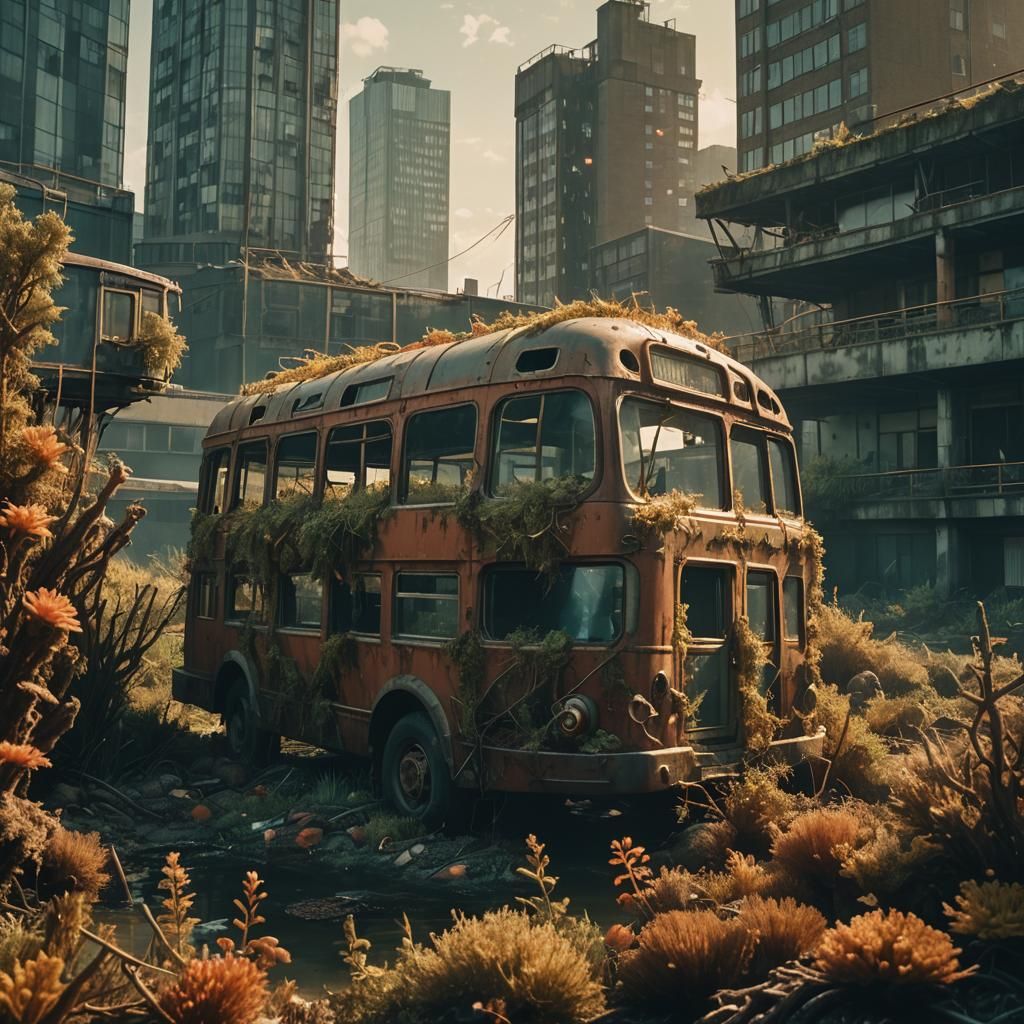 Underwater Coral Reef Thriving in Post-Apocalyptic London