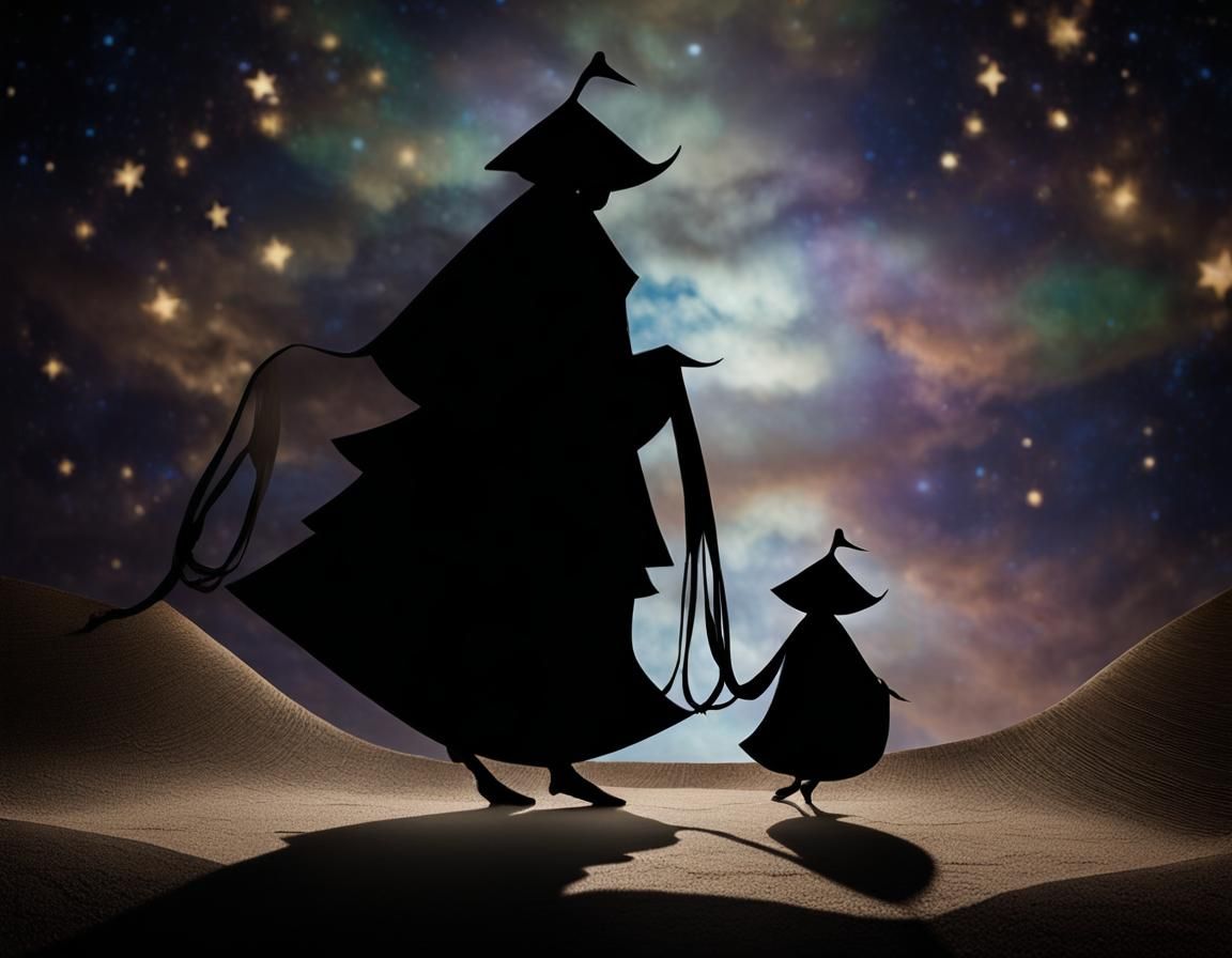 Earth Mothership Soaring: Deep Sculptural Shadows