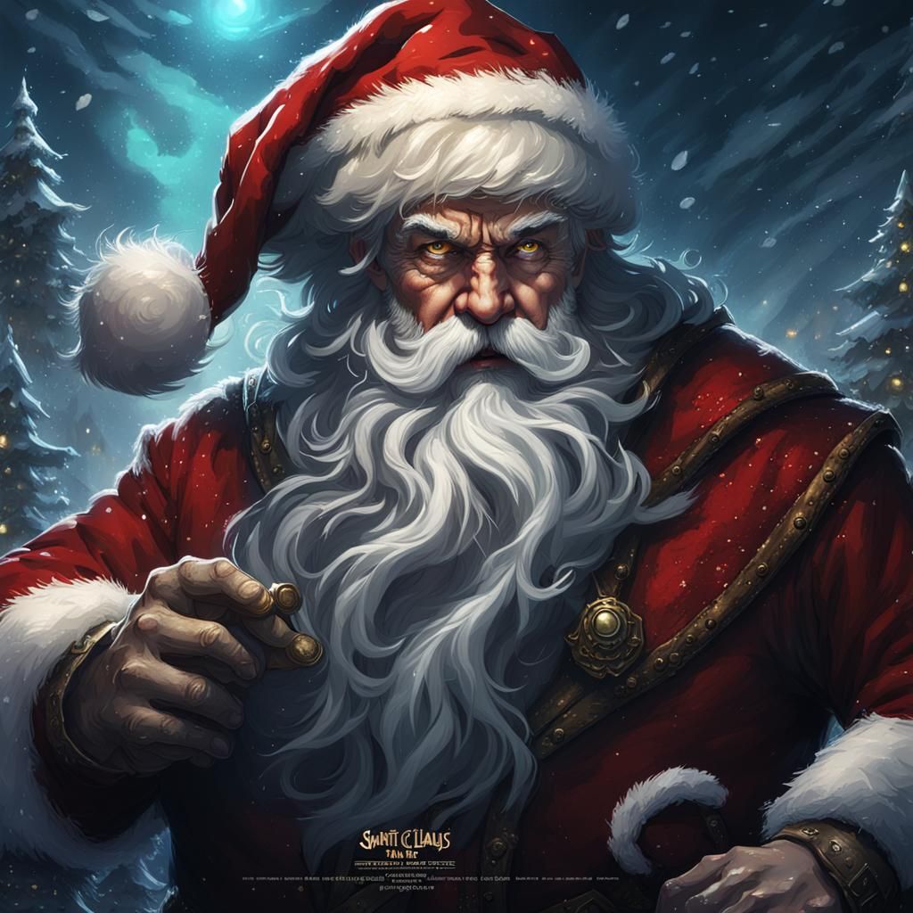Dark Fantasy Santa Claus Concept Art