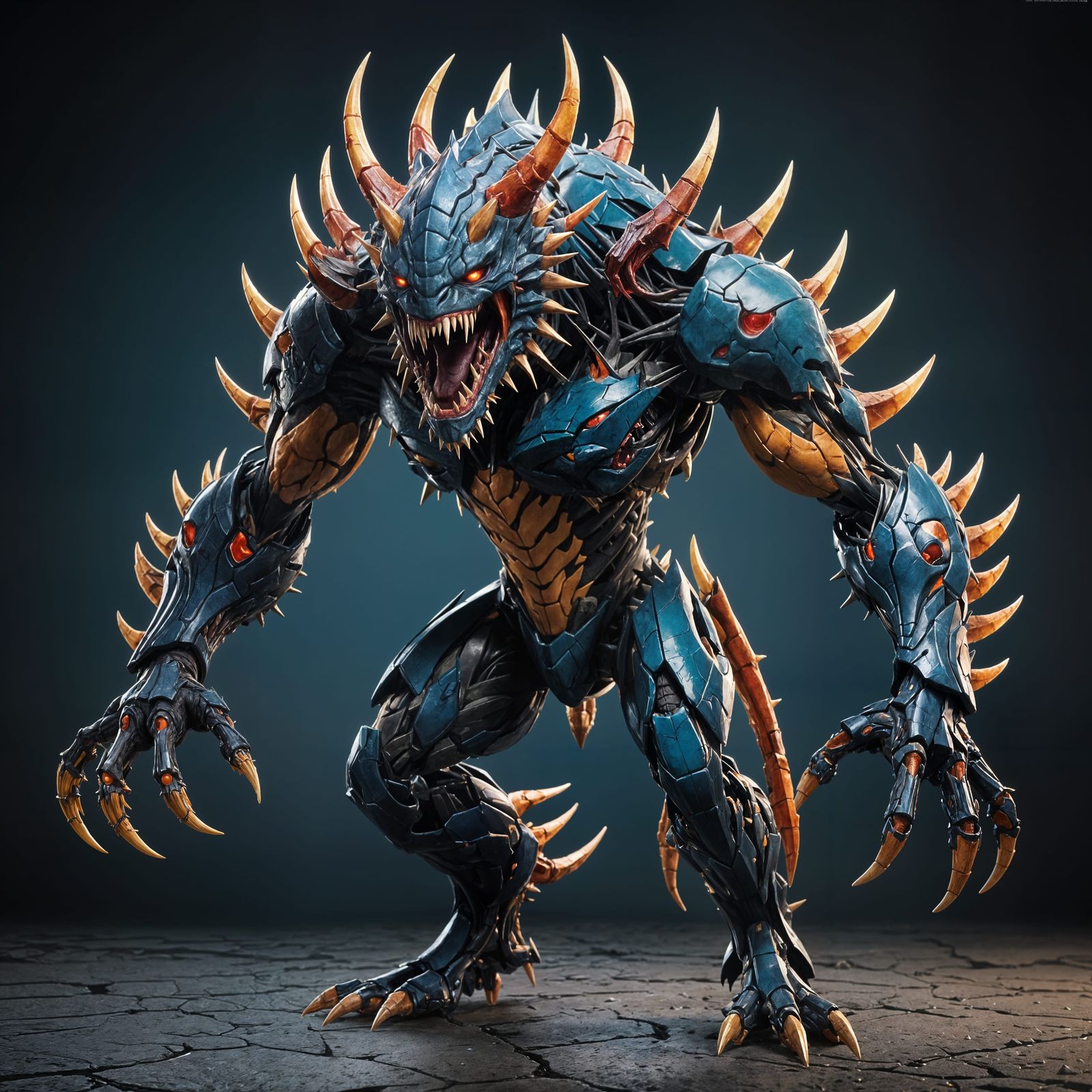 Menacing Six-Armed Humanoid Rendered in Unreal Engine 5