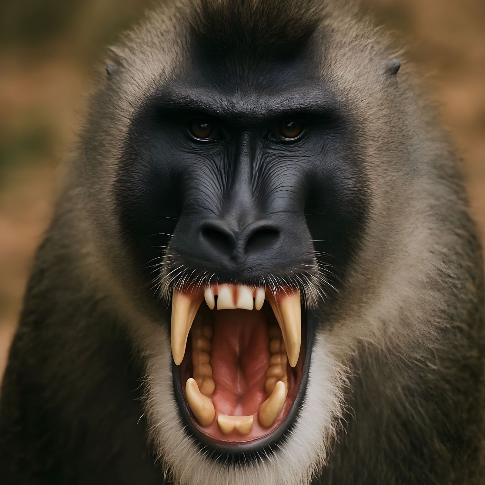 Powerful Male DRILL (not a mandrill)