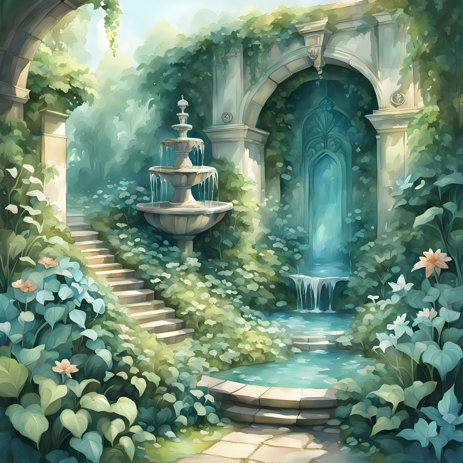 Secret Garden Oasis Flourishing in Bustling City