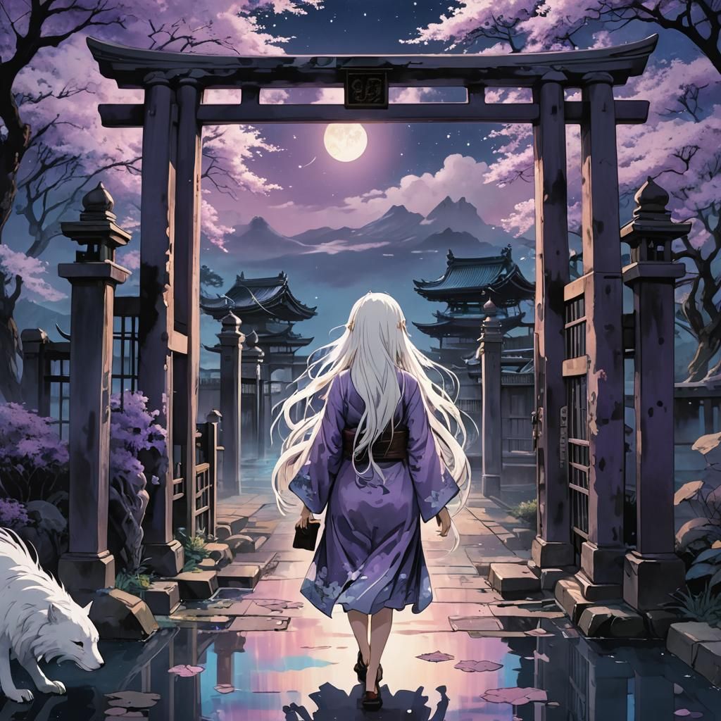 walking through a tori gate