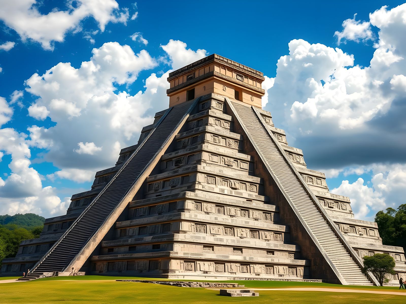 Majestic Step-Pyramid Inspired by Mesoamerican Architecture