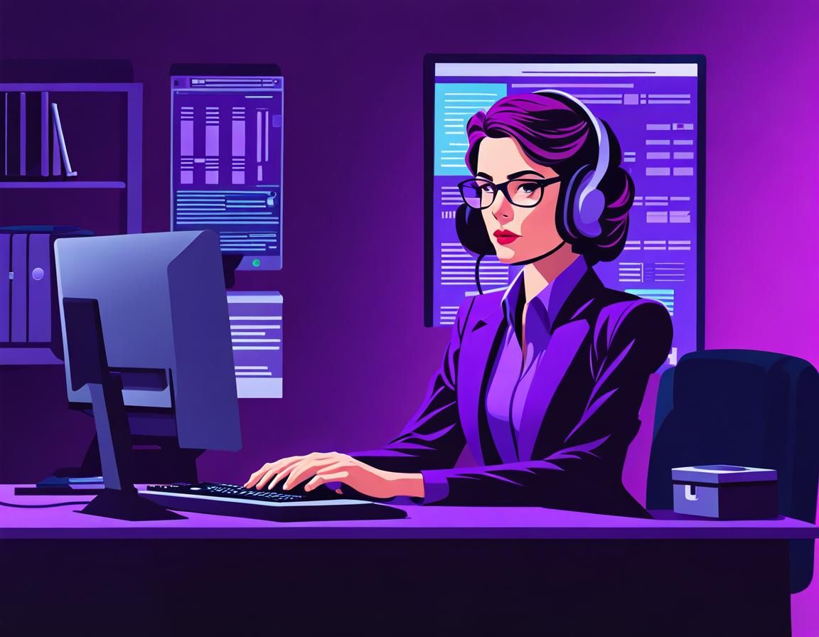 Woman Under Mind Control in 2.5D Cartoon Style