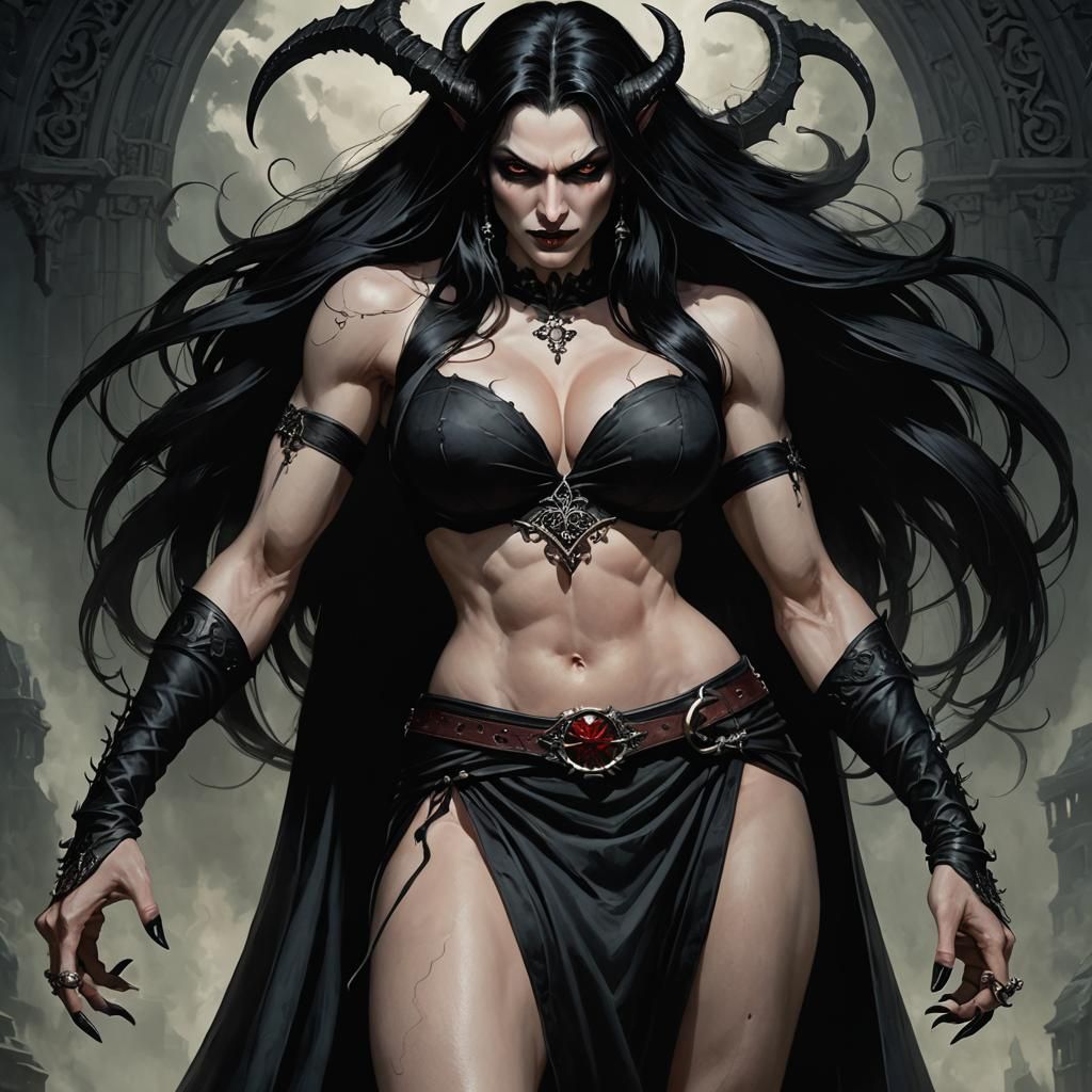 Horrific Vampire with Extra Limbs and Eyes