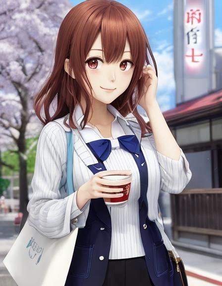 Yoshino Himekawa Anime Style Digital Illustration