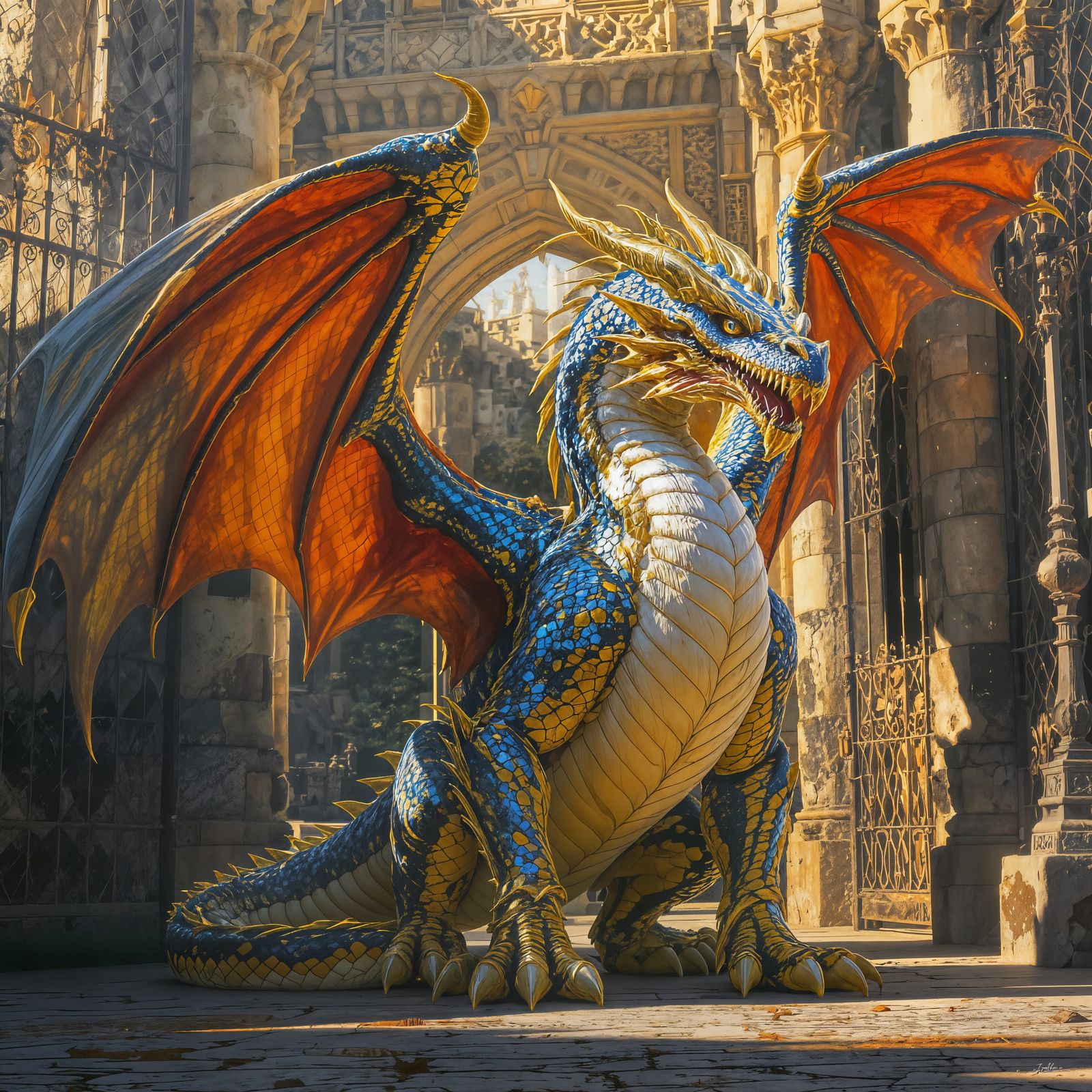 The Castle guard is intimidating..