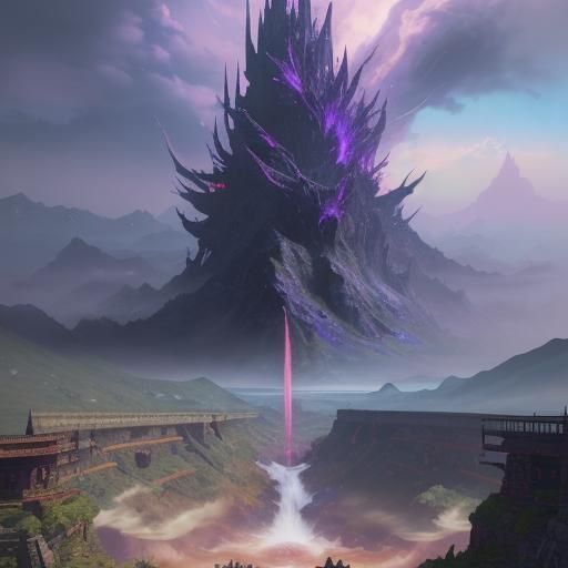 Final Fantasy III Tecmo Race in Detailed Matte Painting