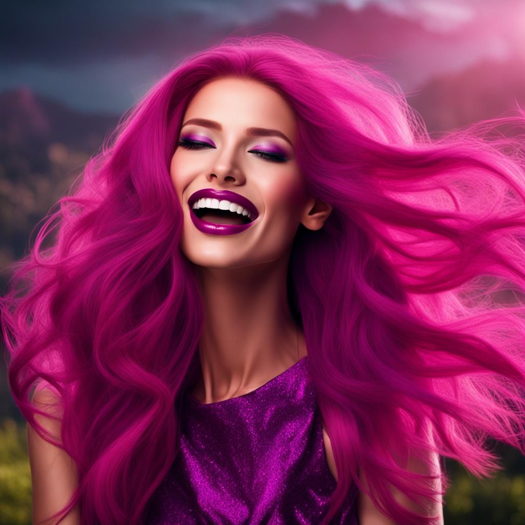 woman laughing and smiling