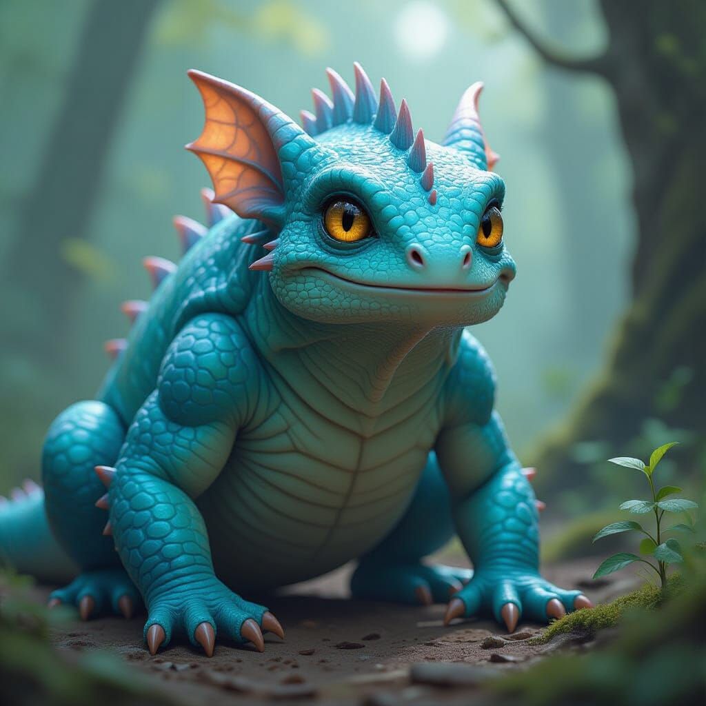 Iridescent Alien Creature Concept Art