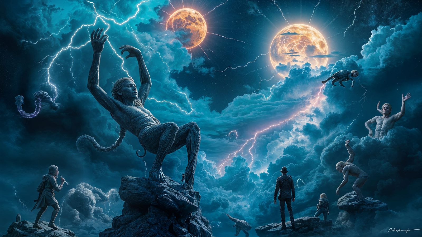 Celestial Chaos in Aquarius Skies