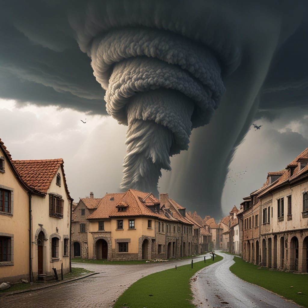 Vicious Tornado Devastates Medieval City