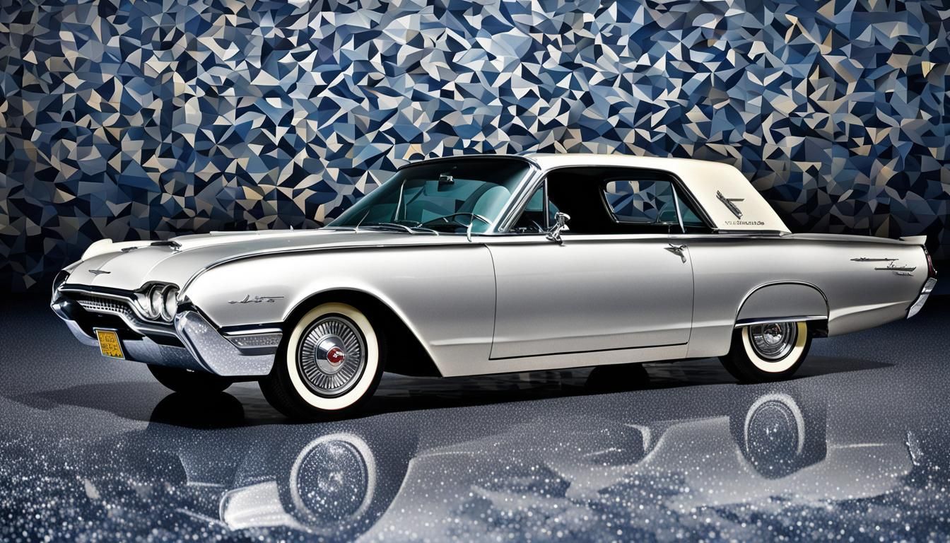 Classic 1962 Ford Thunderbird on Glitter Road