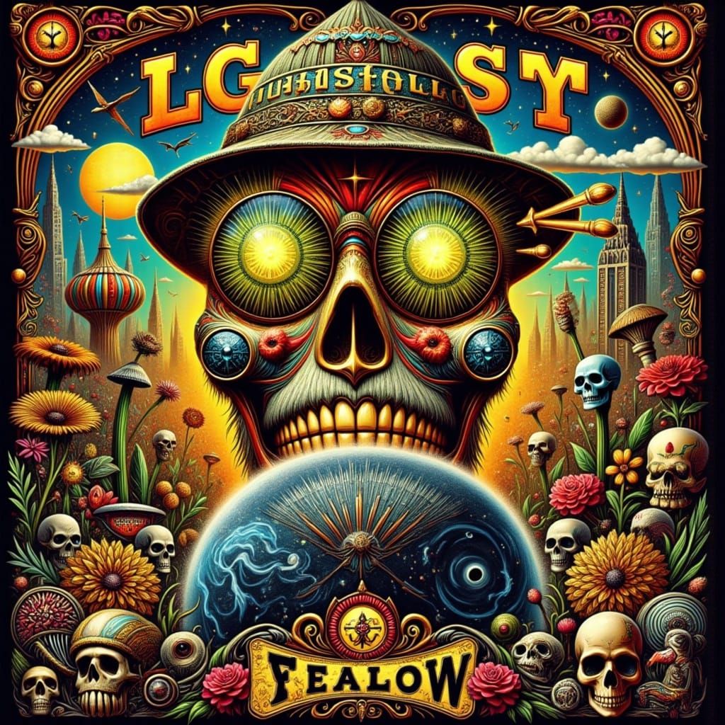 Surreal Landscape of Descent into Chaos