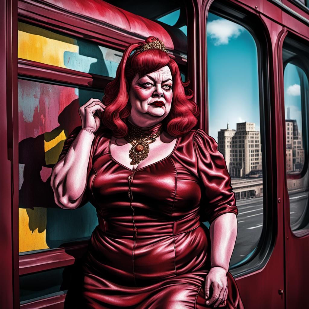 BBW Obese Femme Sissy Crossdresser Transvestite Drag Queen G...