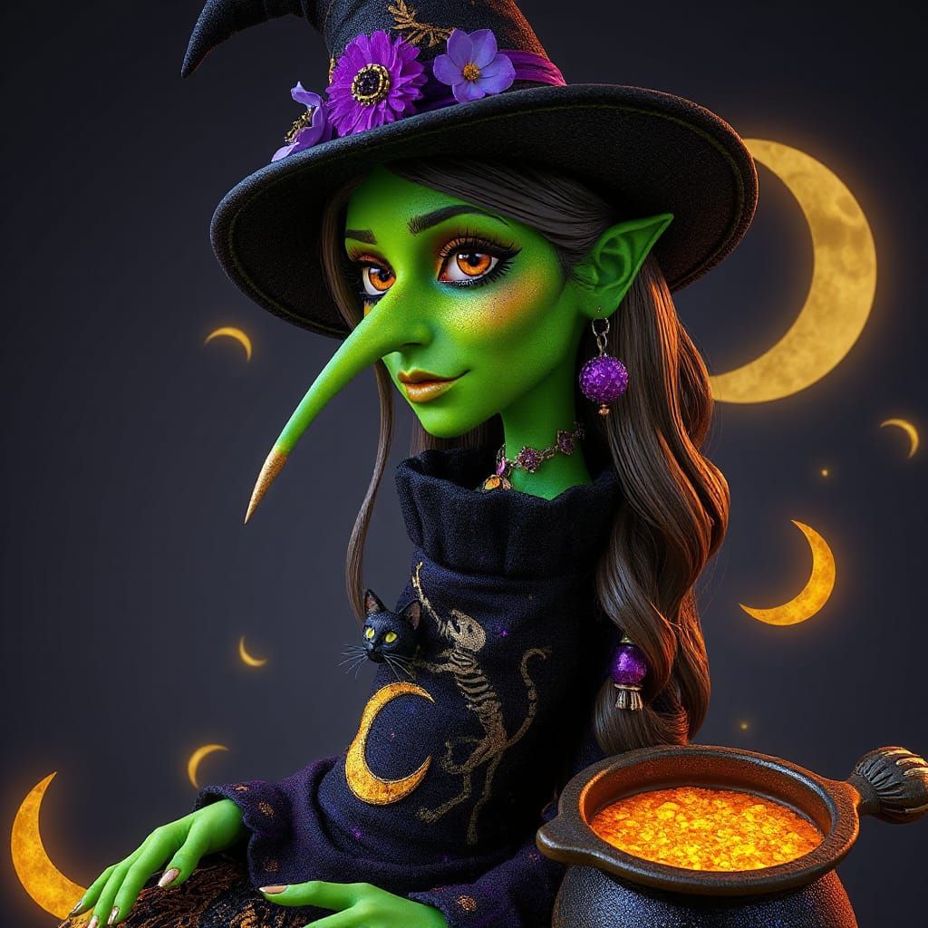 Whimsical Hooked Nose