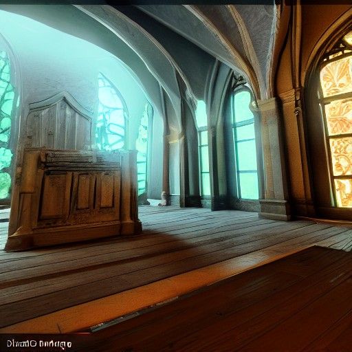 Unholy Divine: 3D Rendered Artstation Image