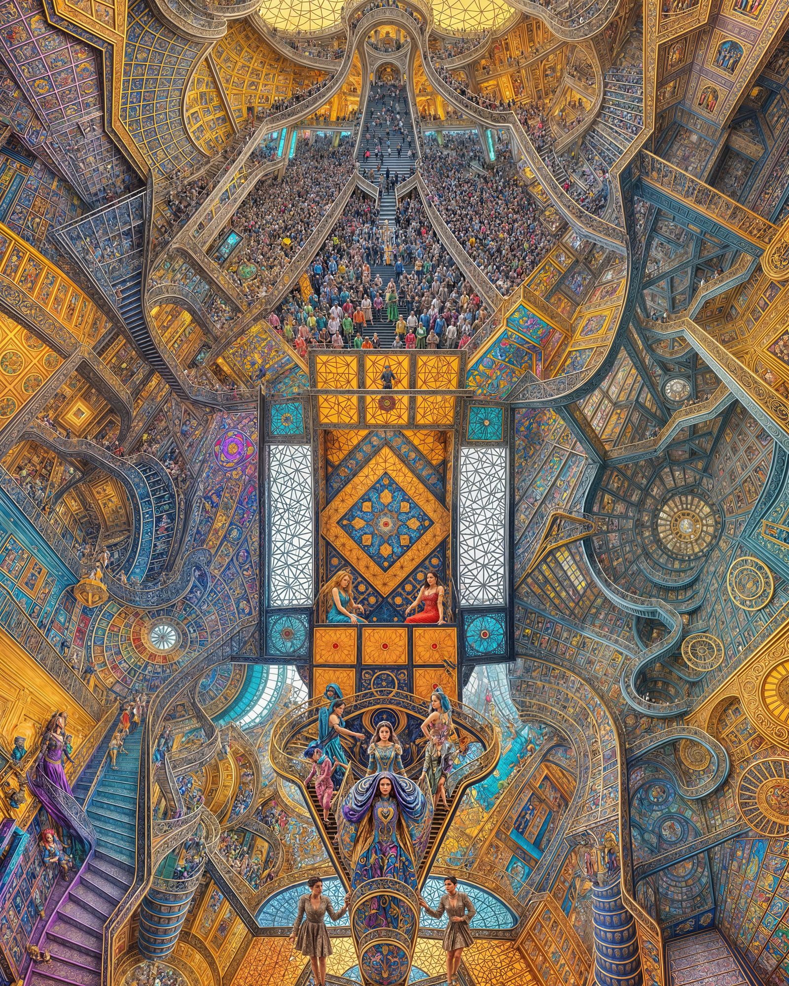 Monster Escher Detail