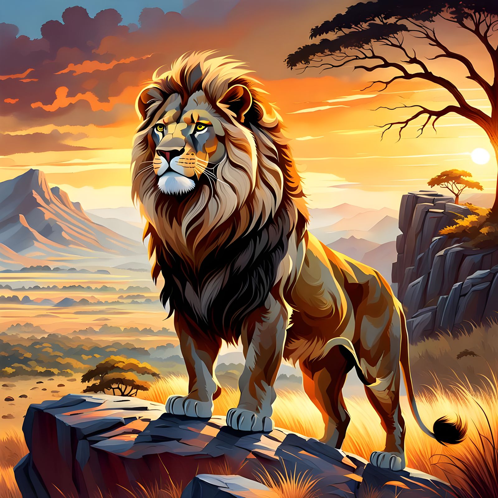 Majestic Lion of Judah Art